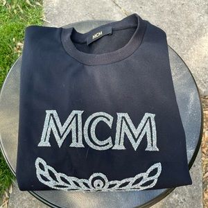 MCM Worldwide Black Crew neck Sweatshirt Glitter M